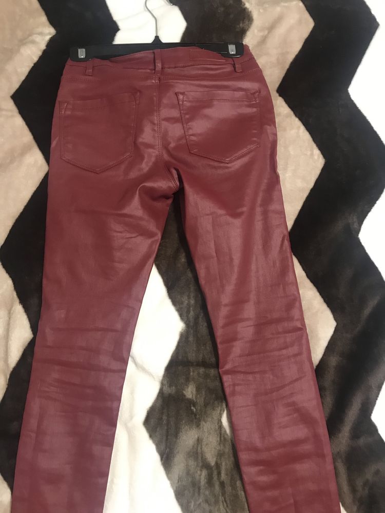 Pantaloni elastici imitatie piele 34/36