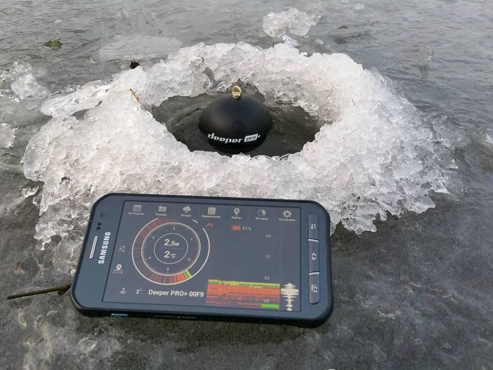 Эхолот сонар сканер рыбы камера подводная deeper локатор deper  дипер