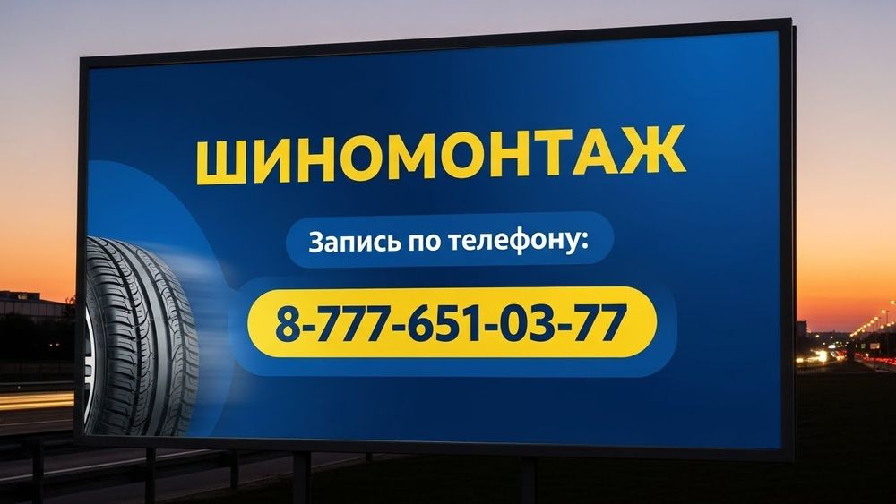 Шиномонтаж               ,