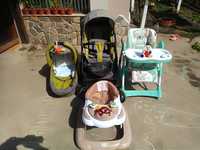Детската количка зима лято и стол за хранене