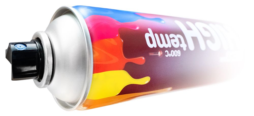 спрей боя deco blik high temperature 600° (silver) 450ml  zollex, ...