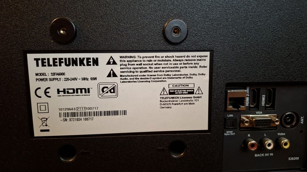 Телевизор 32 инча Telefunken Android  Full HD