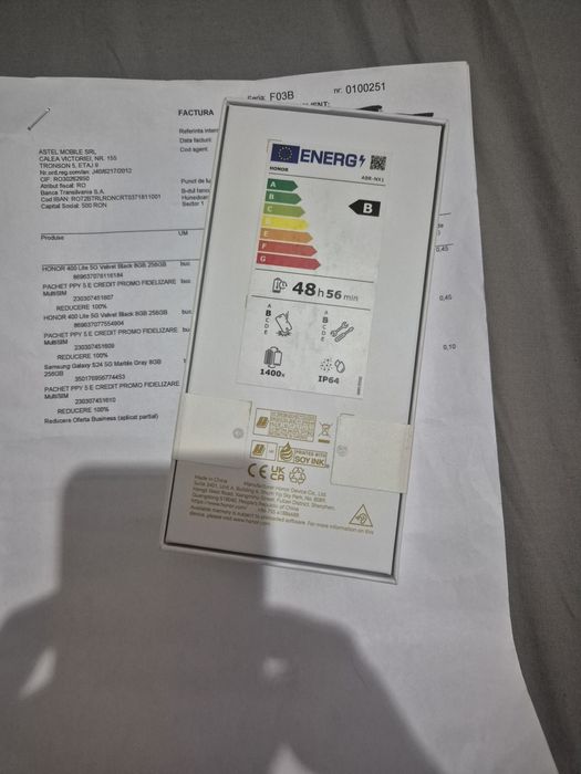 Honor 400 lite 256gb - Sigilat - DualSim - Black - Factura p