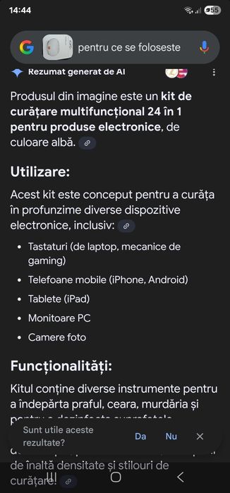 Instrument complet pentru curățare diverse obiecte electronice.