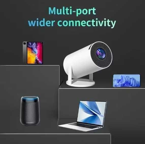 Мини HD Проектор за Домашно Кино, Съвместим с USB/Android/iOS - НОВ