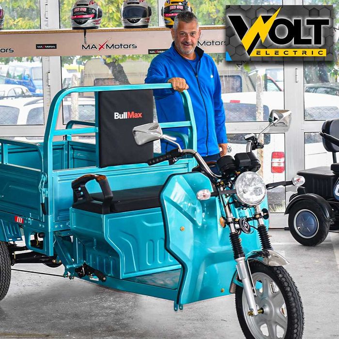 Фермерска CARGO товарна триколка 600кг. VOLT ELECTRIC S-800 2000W CE