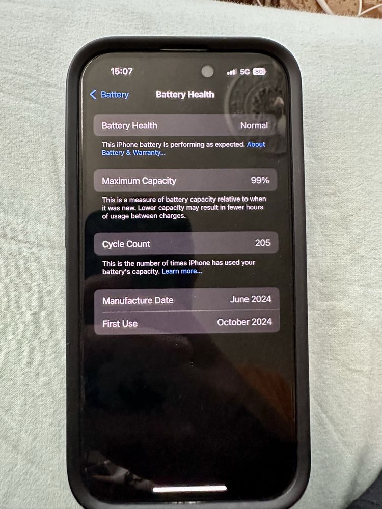 iPhone 15 128GB green с гаранция