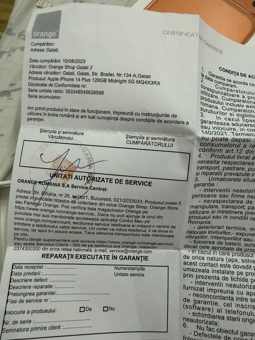 Iphone 14 plus stare buna