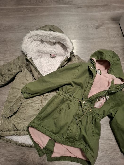 Лот парки зимни якета 98 размер момиче