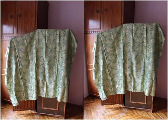 Красива и нова копринена покривка за маса