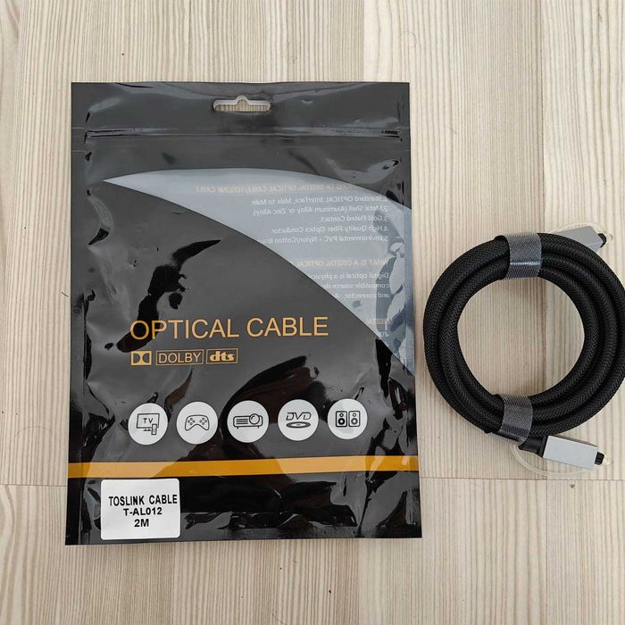 Cablu Audio Digital Optic 2m Toslink  Fibra Optica TV / Soundbar