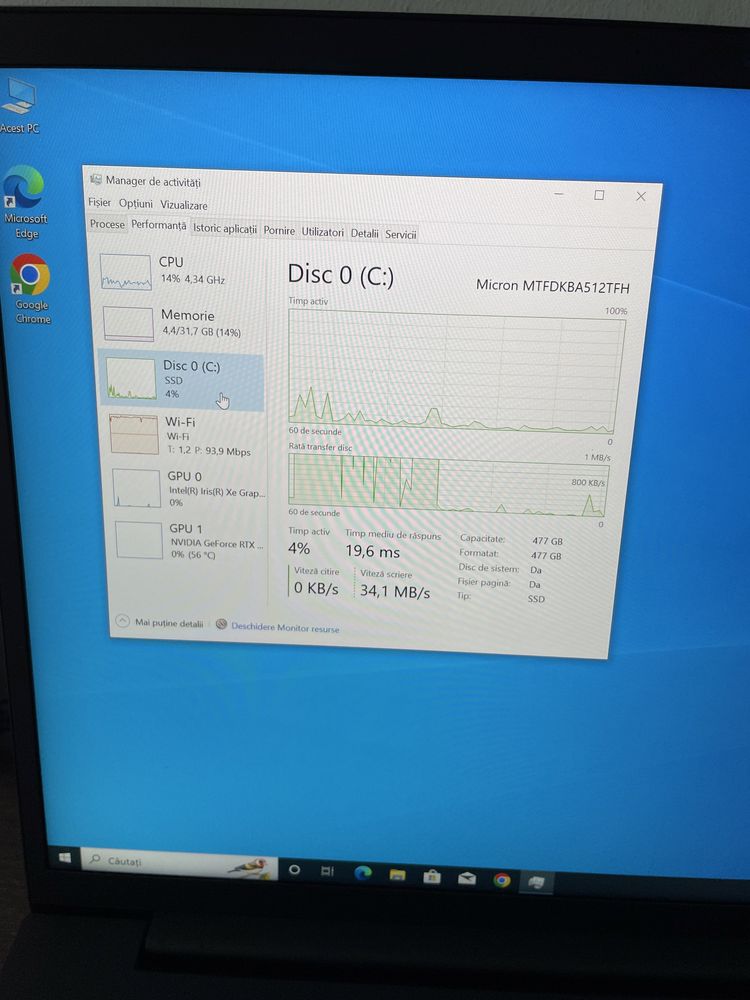 Laptop gaming lenovo x1  core i7 gen 12 nvidia rtx 3050 -32 gb ram