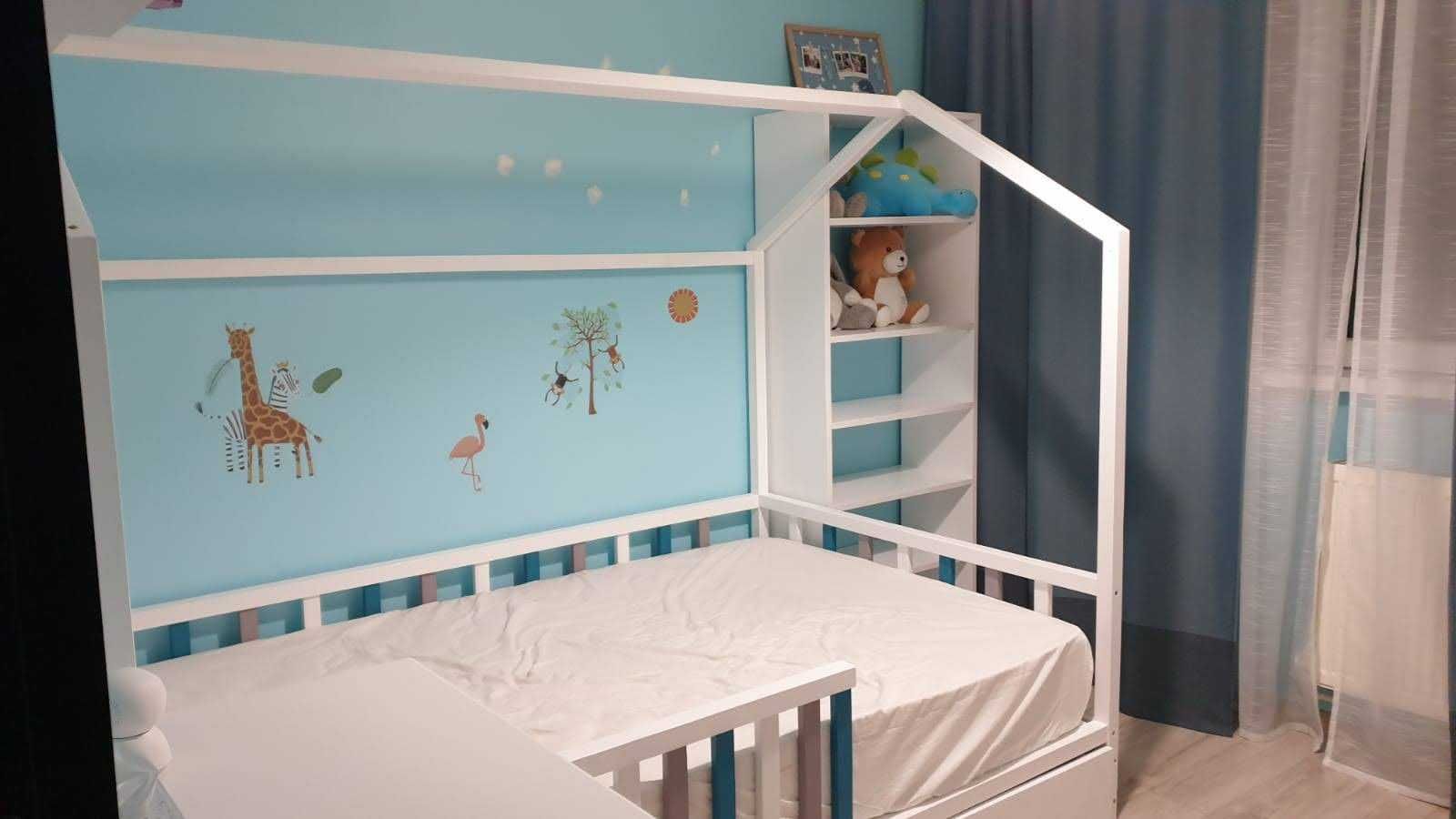 Pat căsuţă Montessori, mobilier pe comandă