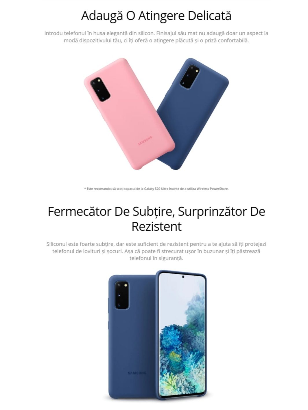 Husa silicon originala Samsung Silicone Cover S20+ S20 Plus 5G