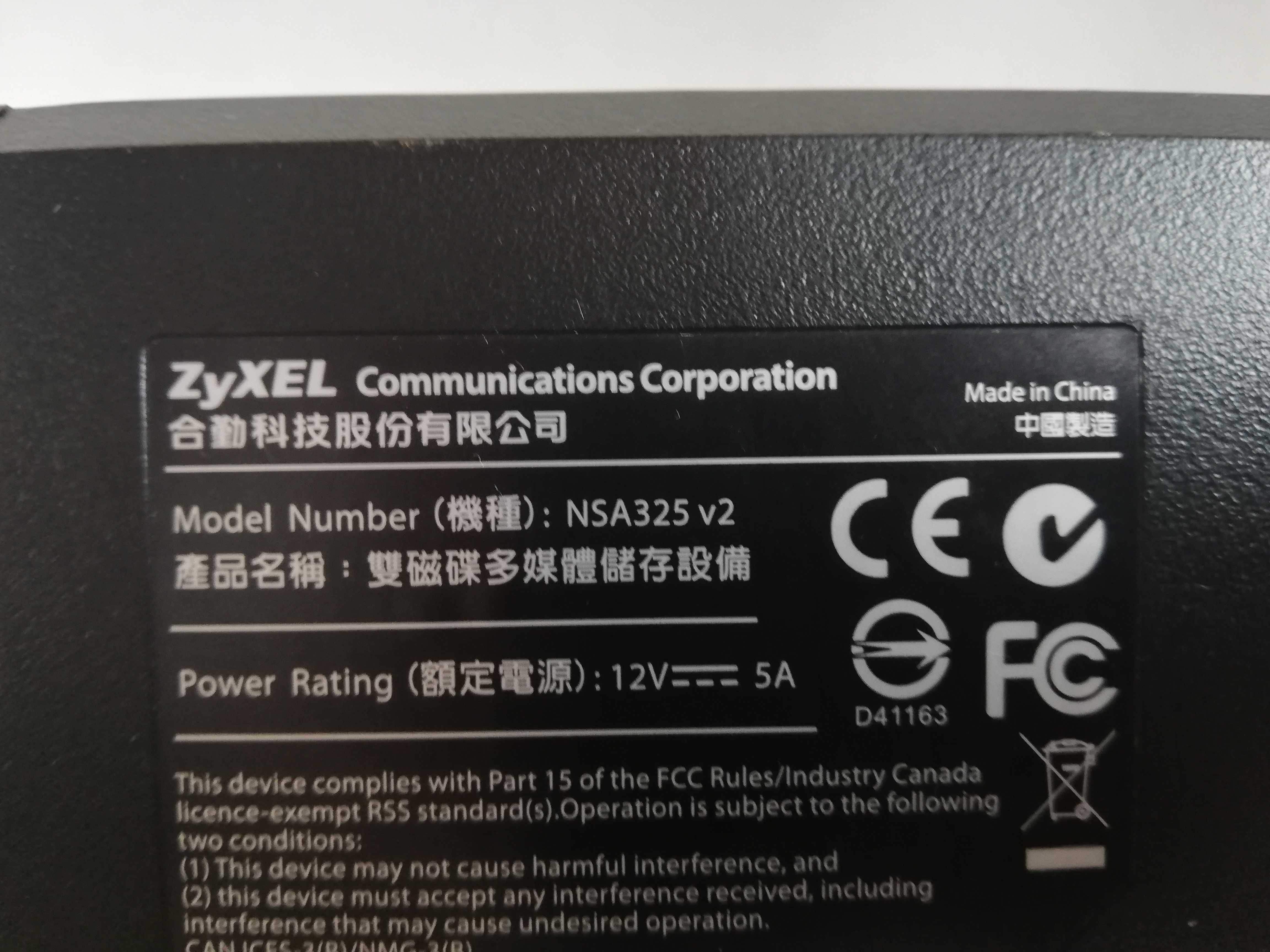 NAS Zyxel NSA325 2TB