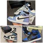 Adidasi Air Jordan 1 High-end OG University Blue | Royal | All Star