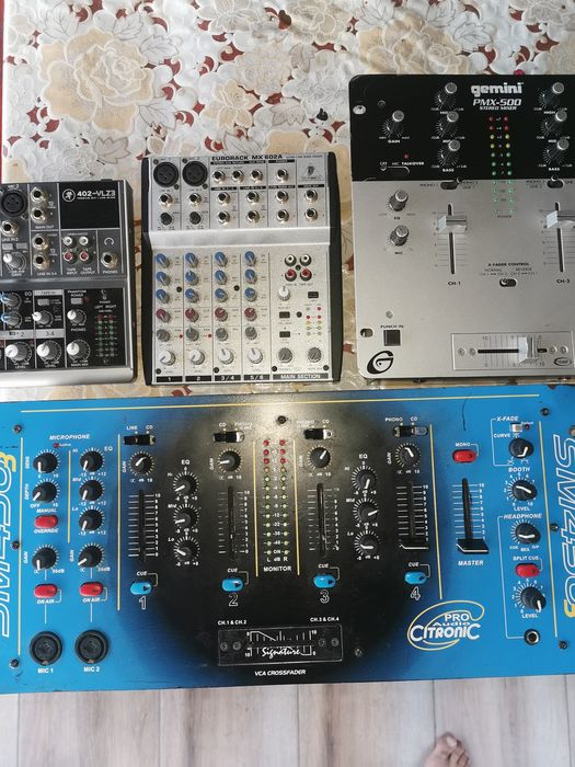 Mixere orizontale Mackie,Behringer,Citronic,Gemini. Marshall Woburn