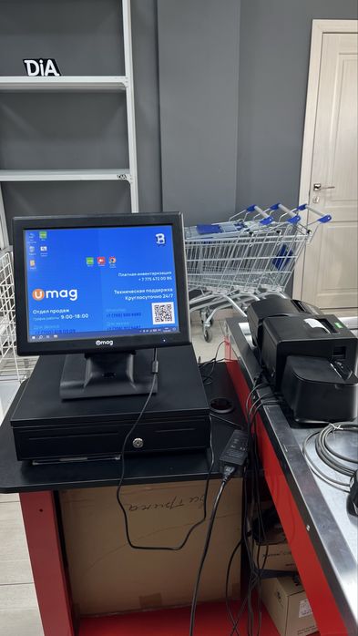 Умаг umag автоматизация учет касса Монитор сканер принтер чеков весы