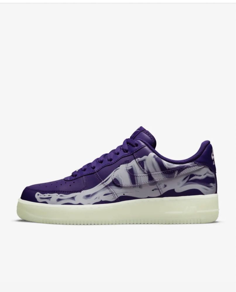 Nike Air force skeleton purple