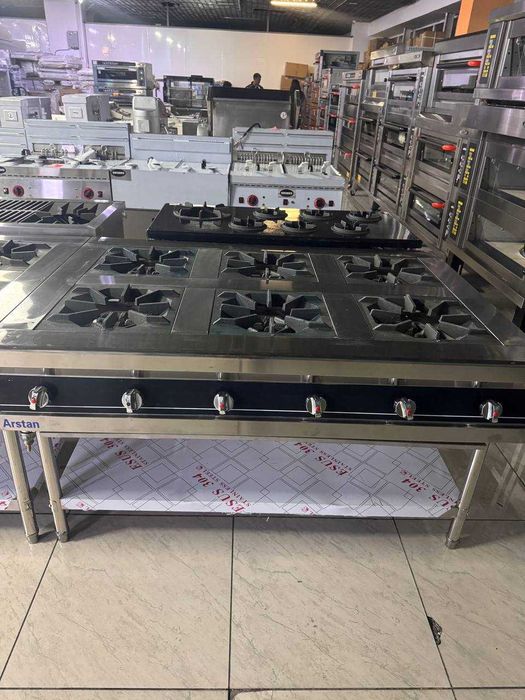 Газовая плита ARYSTAN размер конфорки 35x35 чугунная