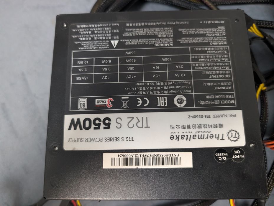 Thermaltake 550w 80+