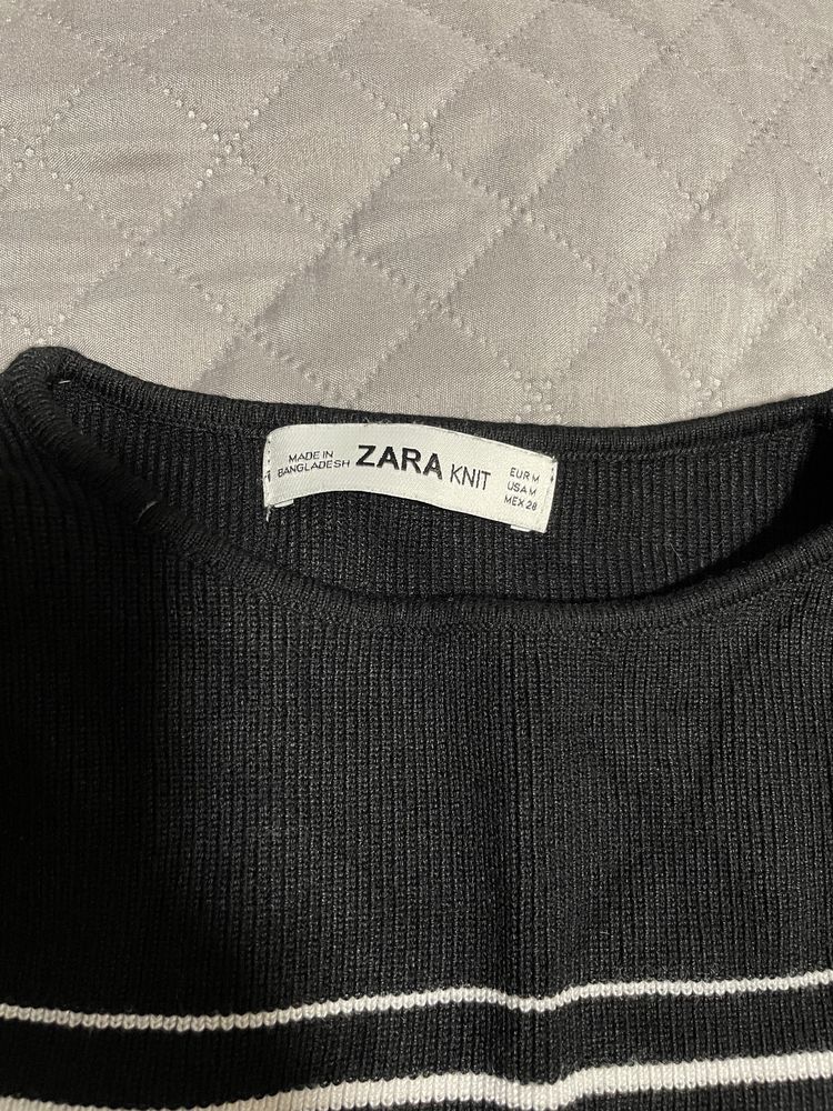 Pulover zara cu cordon in talie