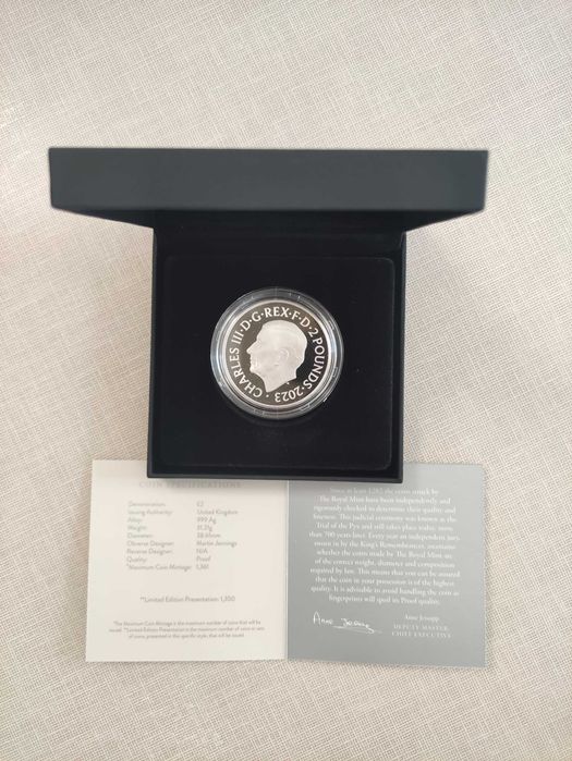 Британски монарси Великобритания 1 унция Сребърна монета Proof