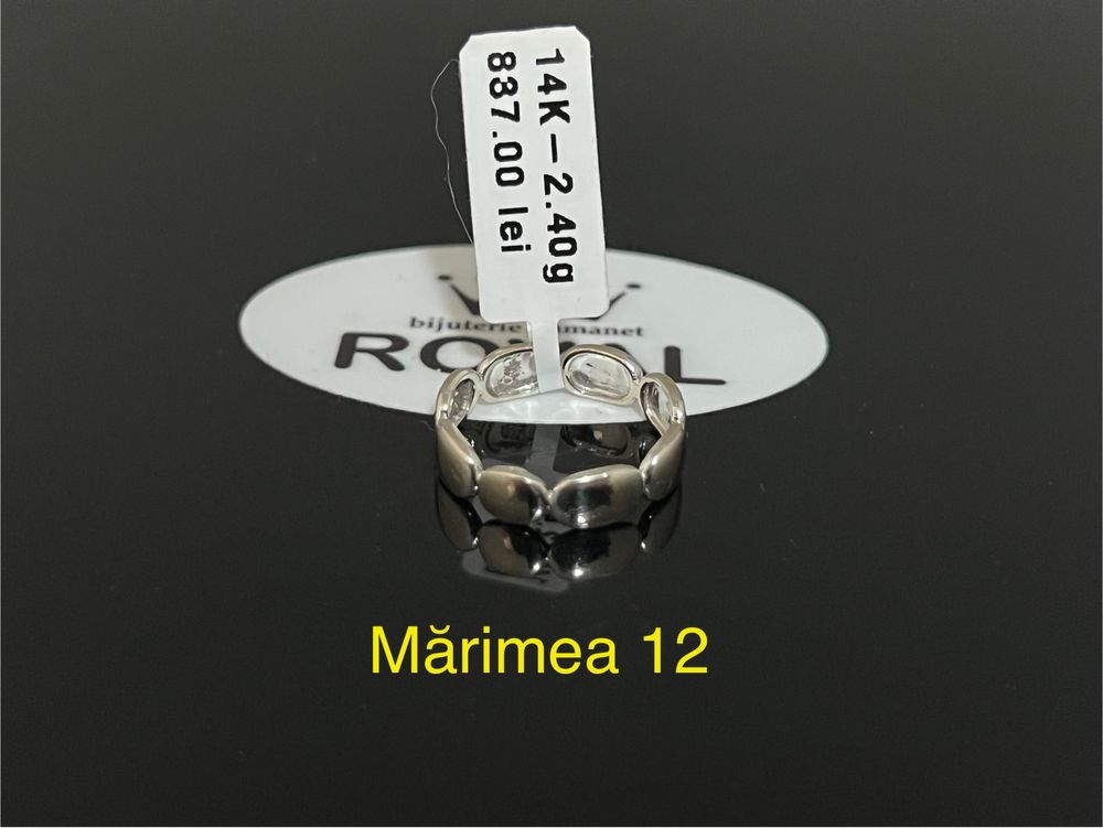 Bijuteria Royal CB : Inel dama aur alb 14k 2,40gr