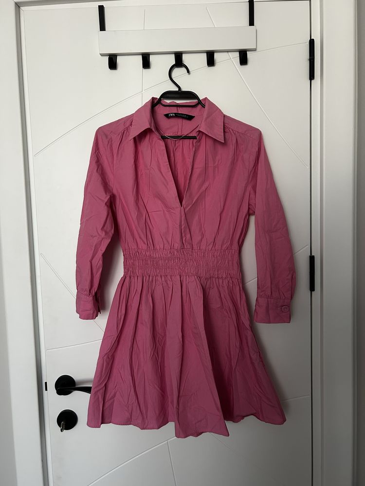 Розовя рокла Zara