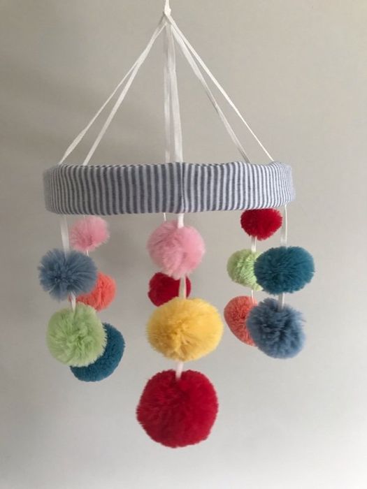 Mamas & Papas Музикална въртележка за легло Pom Pom / Chicco проектор