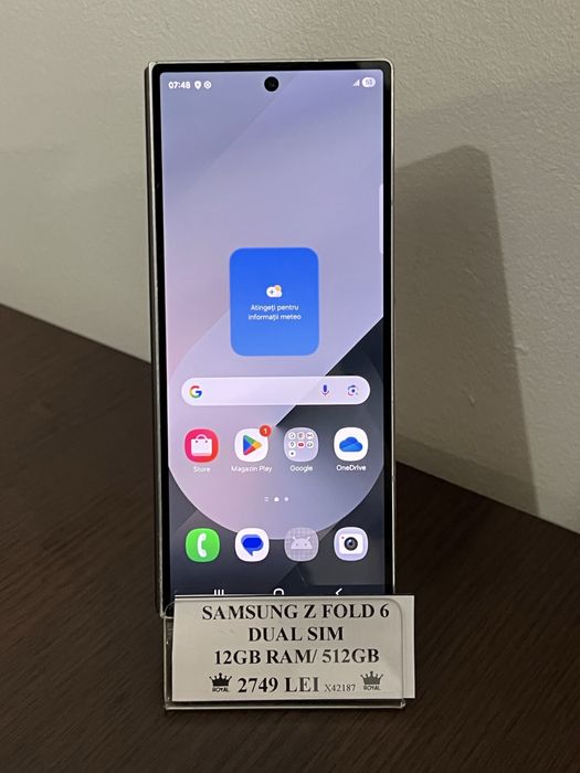 Amanet Royal CB : Samsung Z Fold 6 12gb ram 512gb stocare