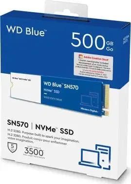 SSD WD Blue SN570 NVMe,500 gb,M.2,sigilat
