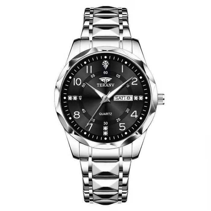 Елегантен мъжки бизнес часовник, кварцов механизъм