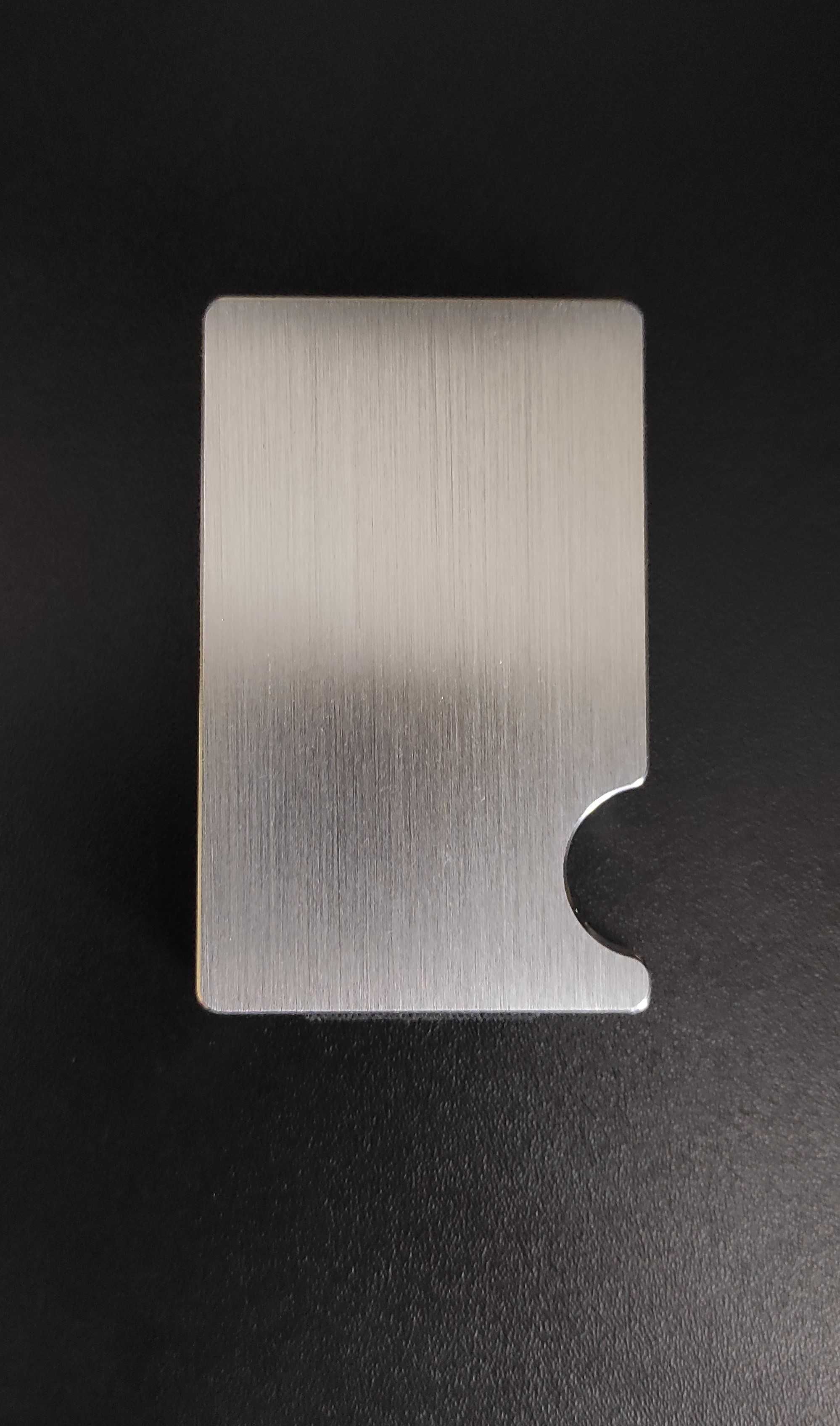 Portcard / portofel minimalist din aluminiu cu protectie RFID