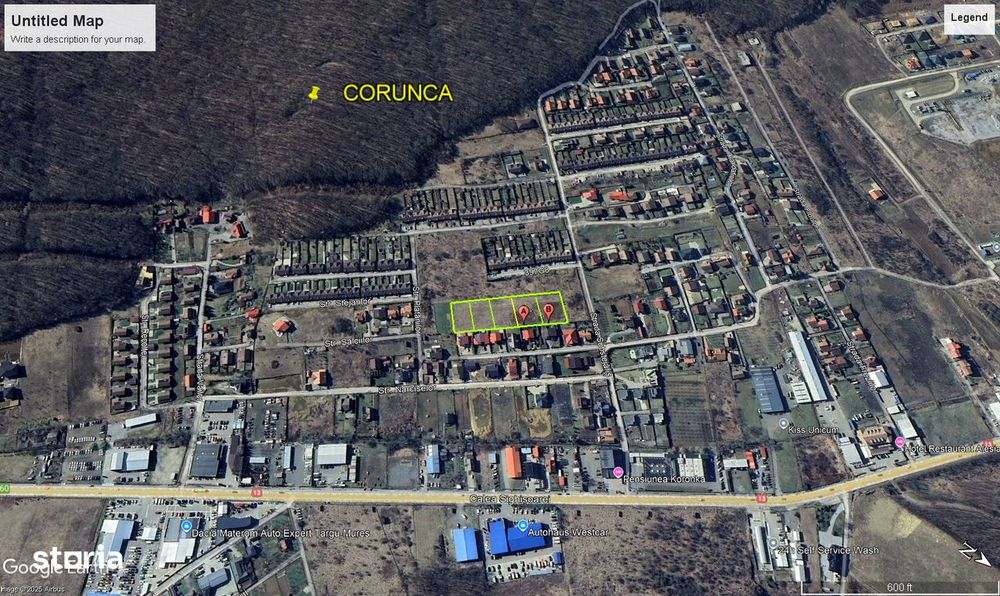 Teren intravilan 501 mp Corunca , judetul  Mureș | PUZ