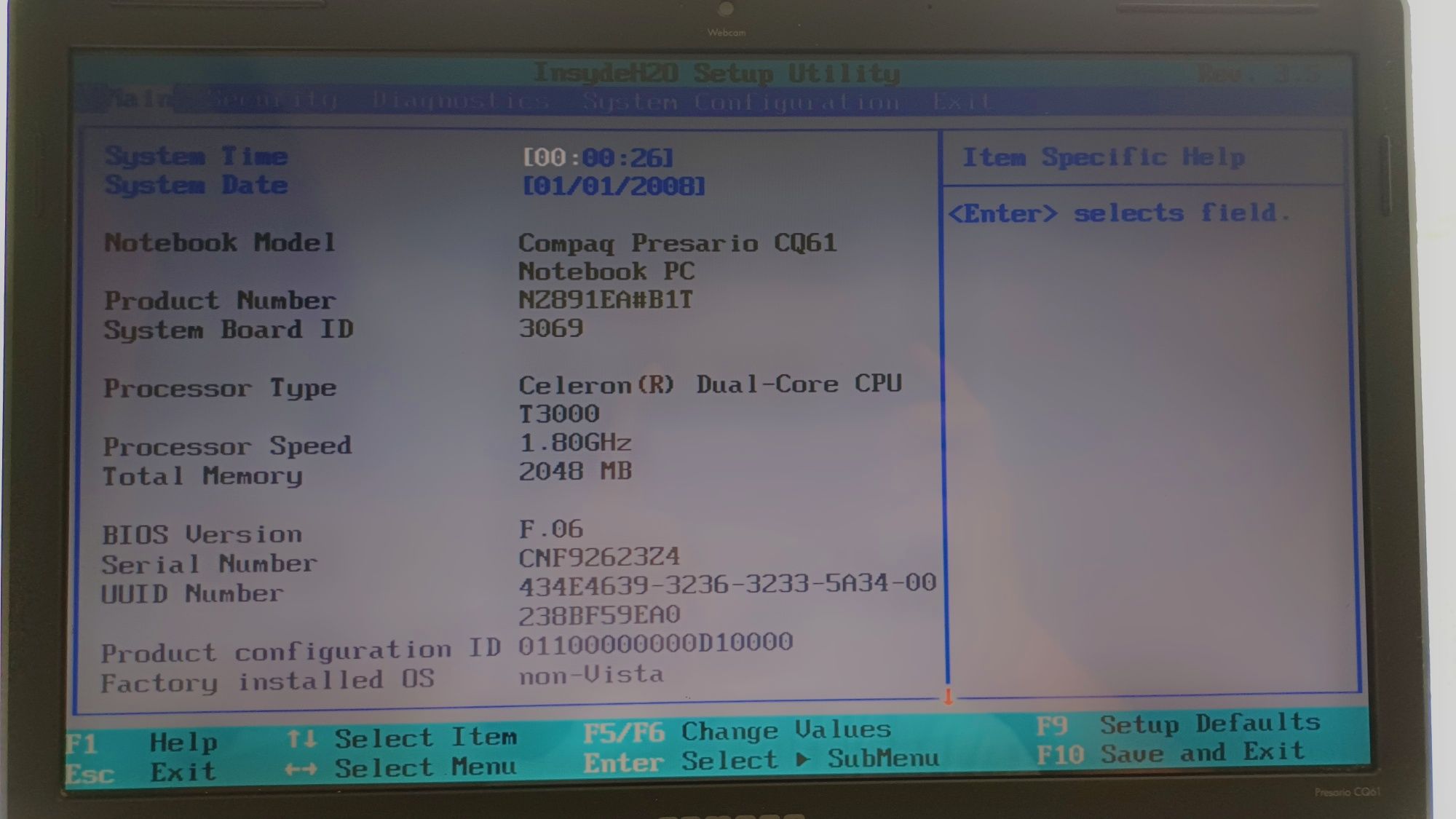 Laptol hp coase i3
