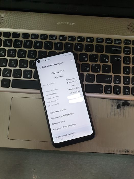 Galaxy A11 (Black) Karopka Dakument Dual Sim Sotiladi.