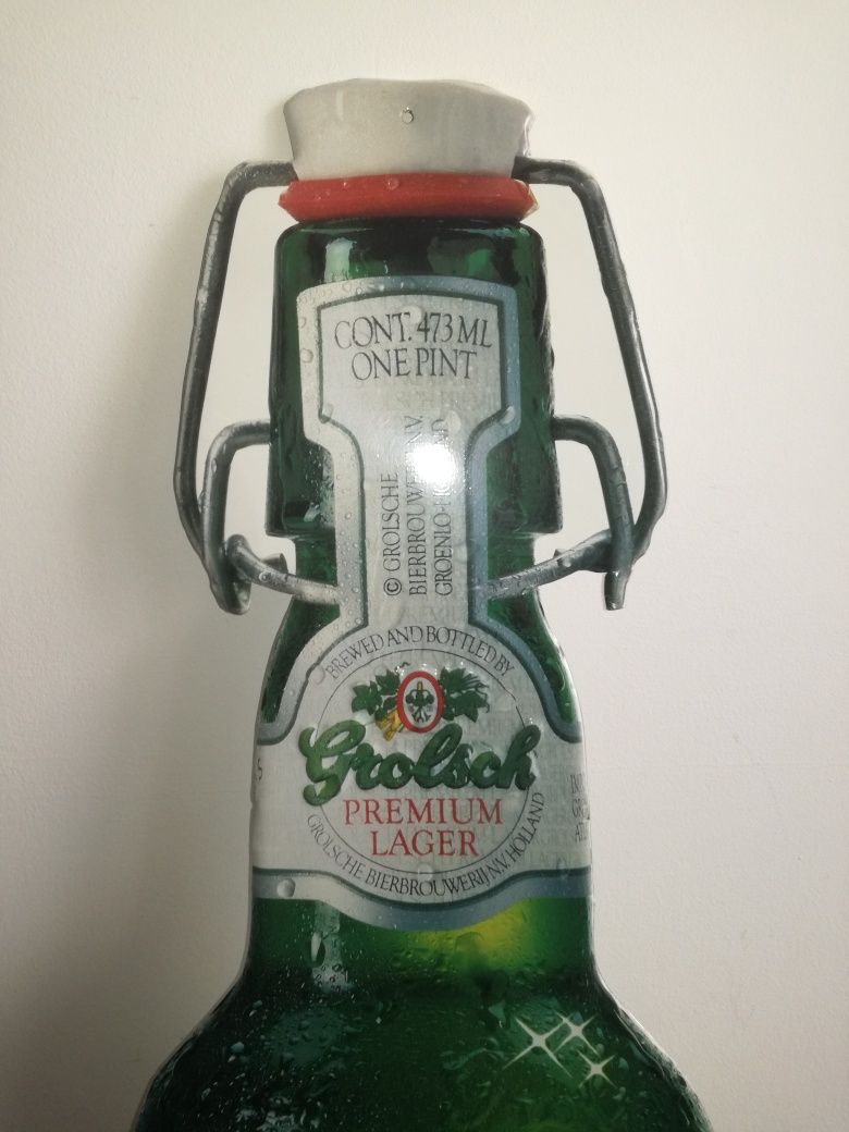 Grolsch beer - Голяма Метална Табела