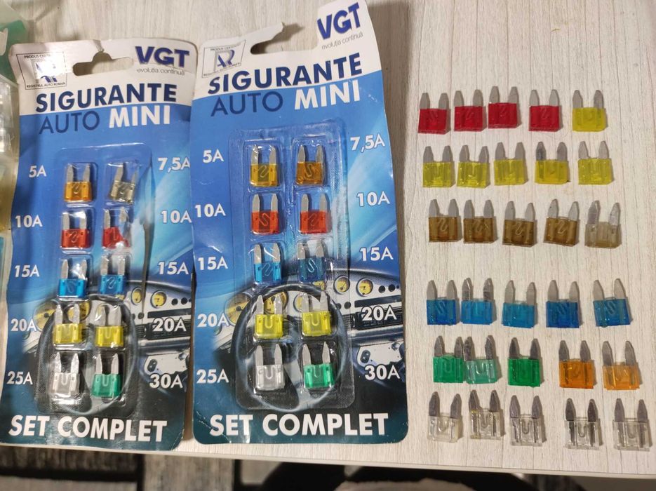 Siguranțe auto standard și micro