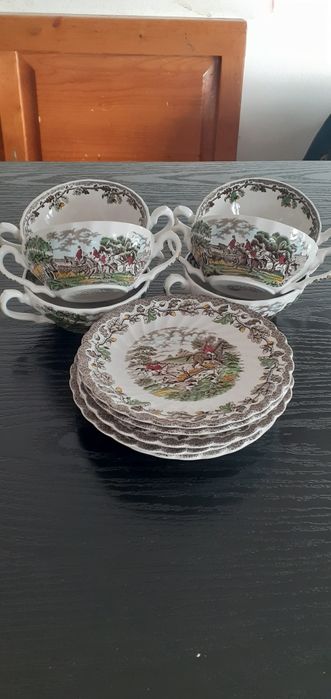 Set cești mic dejun porțelan Anglia