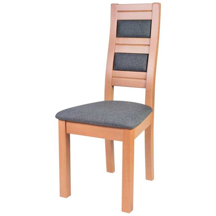 Set bucatarie masa Anda + 2 scaune tapitate Ergo, lemn masiv fag