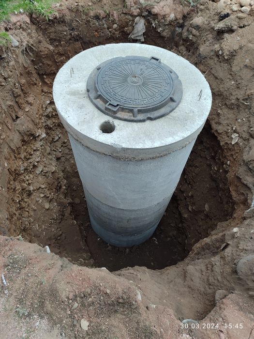 Бетонное кольцо для септика, Тараз —  манипулято,  эксковатор