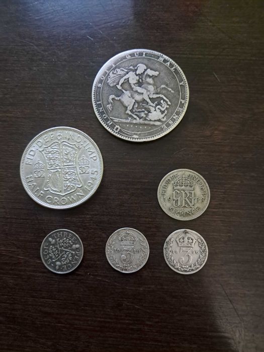 Британски сребърни монети