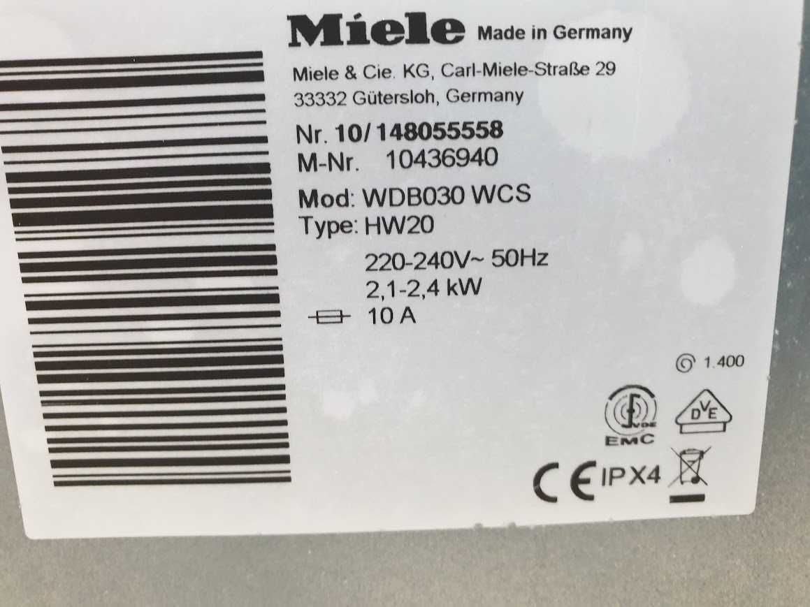 Miele W1 Classic Eco Пералня Миеле 12м Гаранция