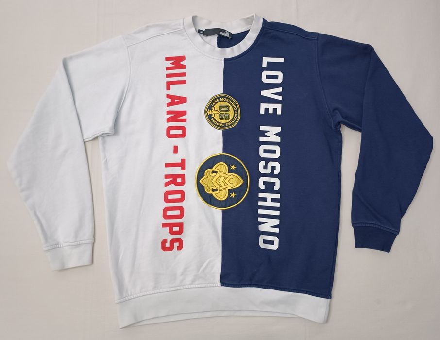 Love Moschino Sweatshirt оригинално горнище M памучен суичър горница