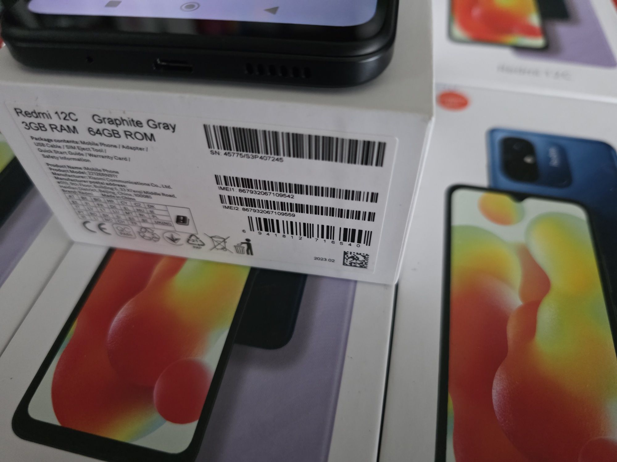 Xiaomi Redmi 12C 3/64 , 3 месеца гаранция , комплект