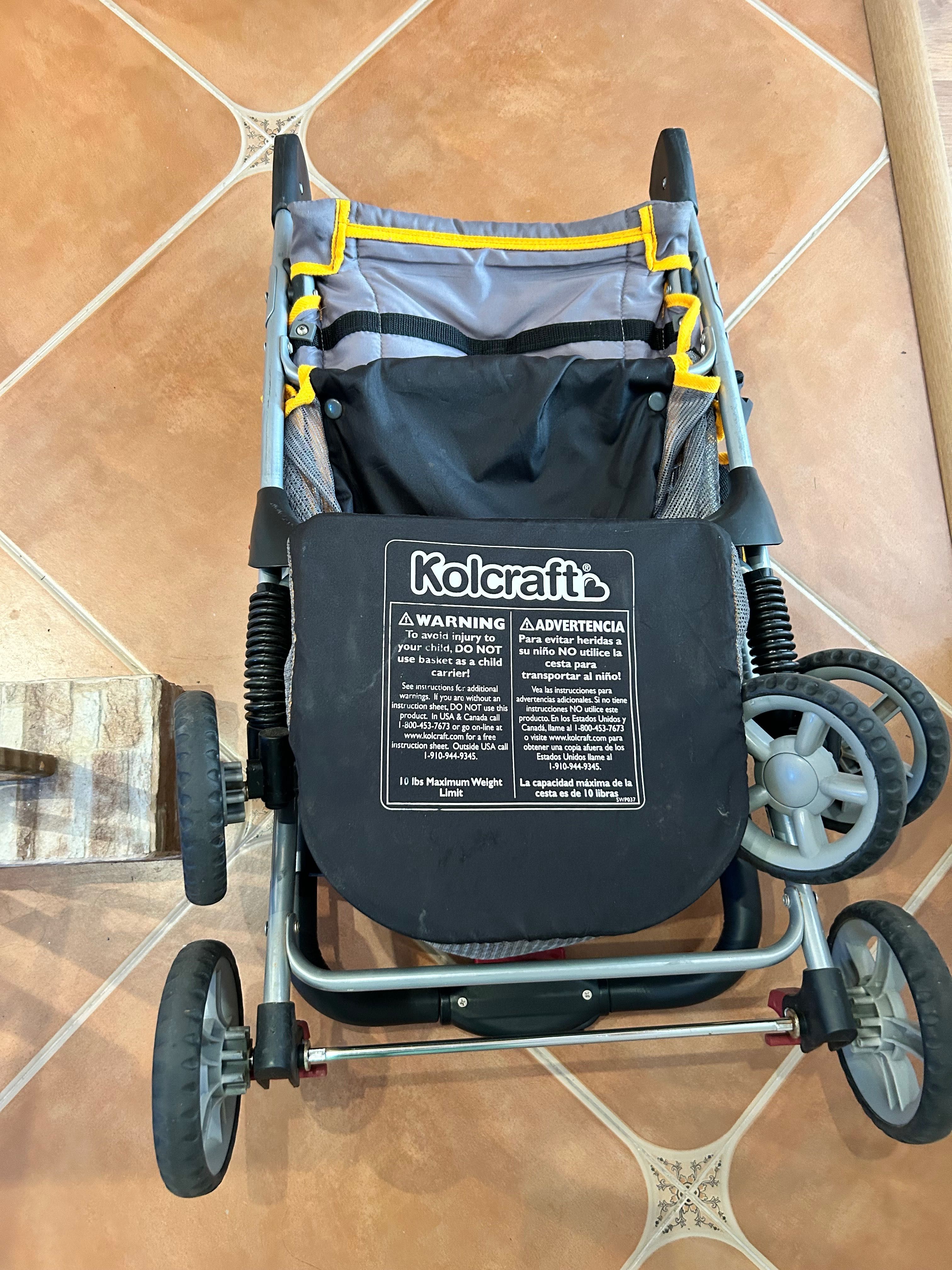 Сгъваема лятна детска количка с багажник