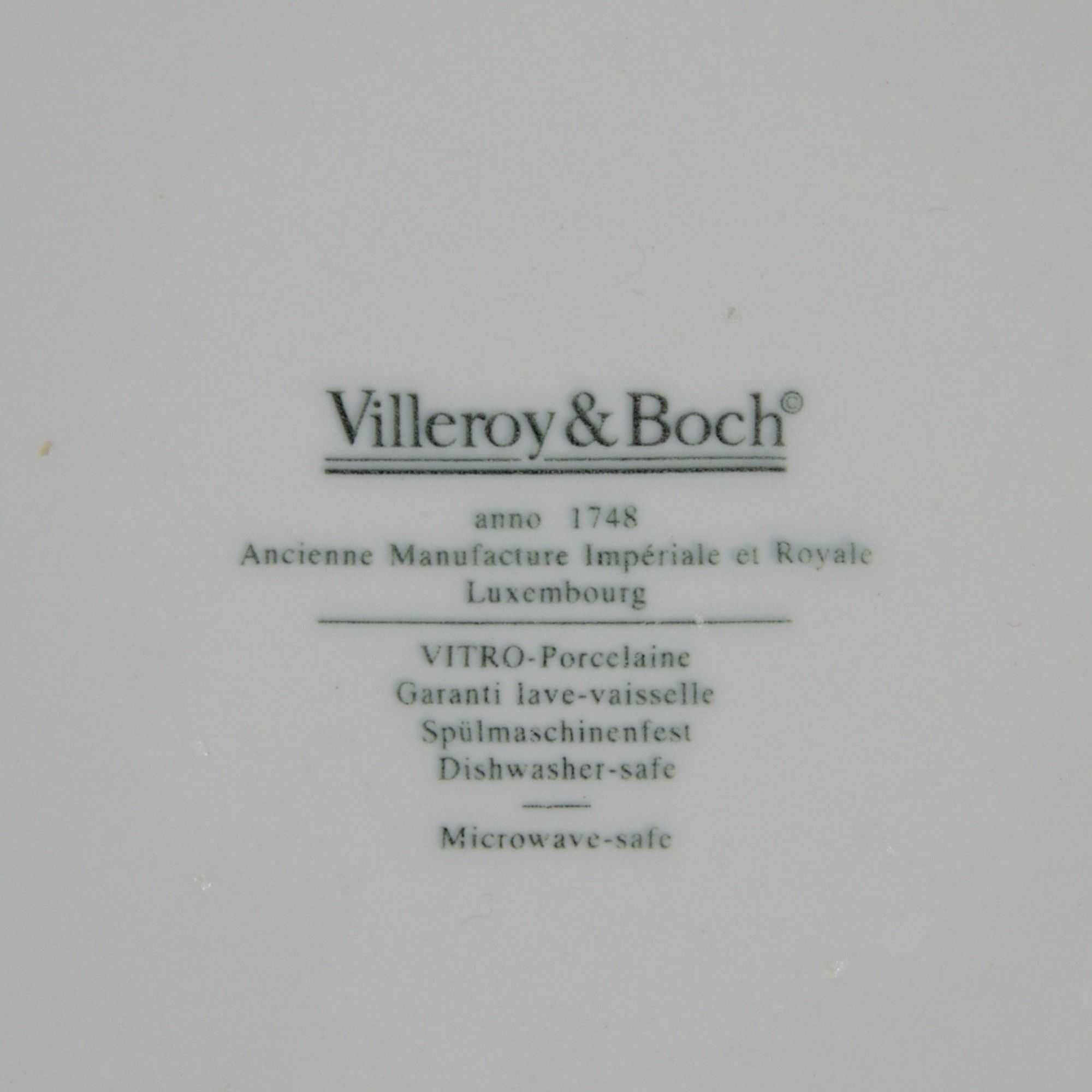 Platou portelan vintage, pictat manual Villeroy & Boch Luxembourg