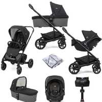 Joie Chrome (Gemm) Travel System with Carrycot & ISOFIX Base – коляска