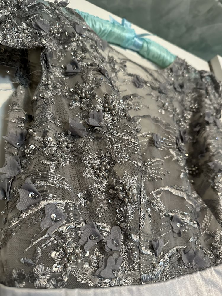 Rochie evenimente, dantelă 3D